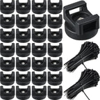 Yookeer 250 Pieces Magnetic Zip Tie Mount Multipurpose Cable Holder Magnets by Yookeer