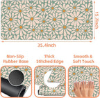 Mouse Pad Large Boho with Daisy Flowers Non-Slip Gaming Desk Mat with Stitched - Image 3