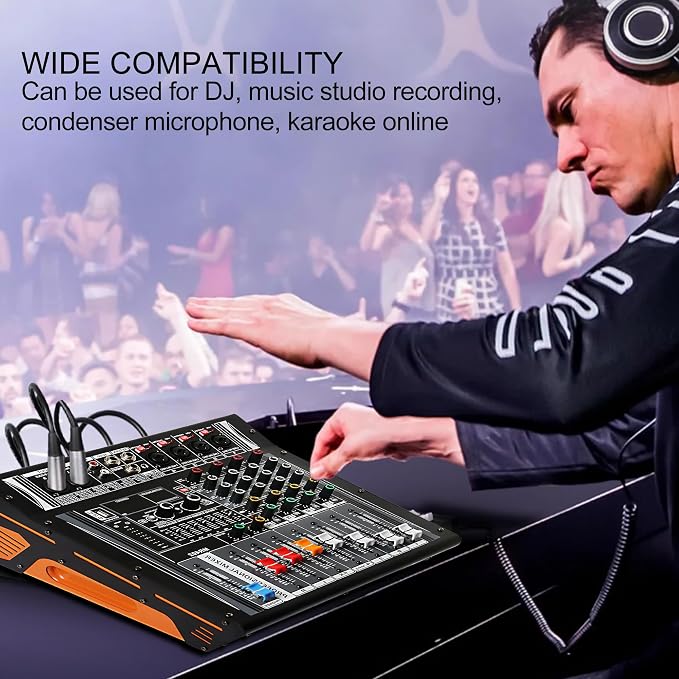 Audio Mixer 4 Channel, DJ Mixer - Image 6