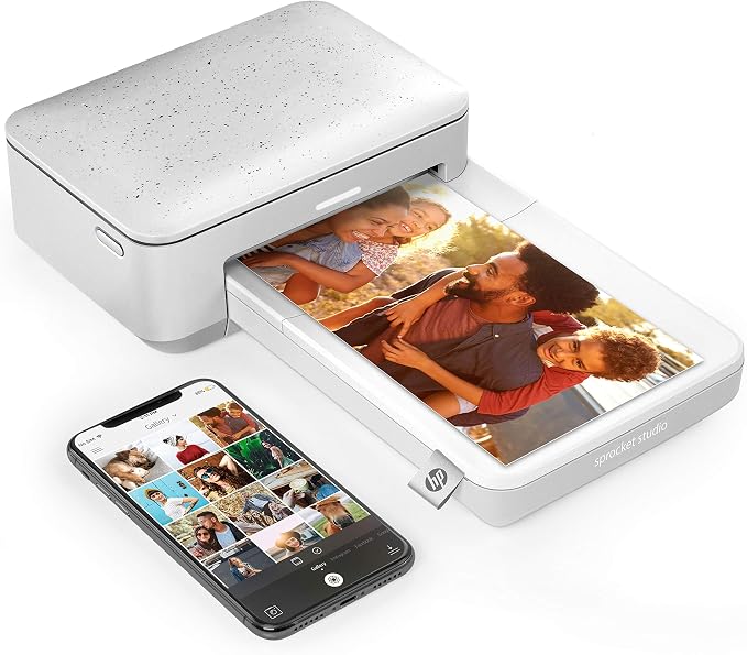 HP Sprocket Studio Plus 4x6” Instant Color Photo Printer – Bundle: Case and - Image 2
