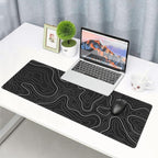 Topographic Contour Extended Big Mouse Pad Large, Gaming Mouse Pad Desk Pad - Image 8