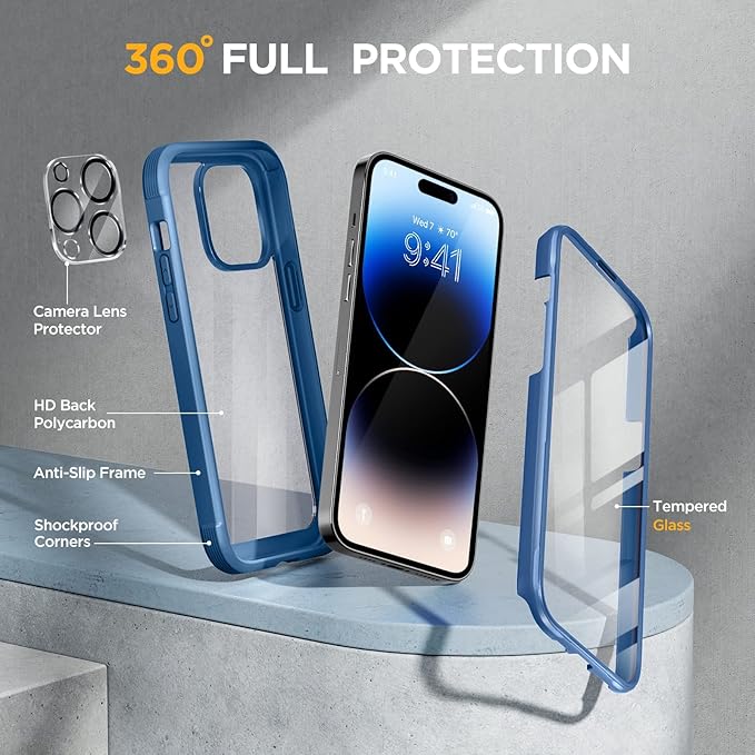 Miracase Glass Series Designed for iPhone 14 Pro Max Case 6.7 Inch, Upgrade - Image 2