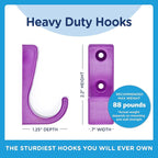 Heavy Duty Hooks for Hanging Coats, Baseball Hats - Image 5