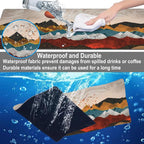 Mouse Pad, Large Colorful Precious Mountains Desk Mat, Extended Non-Slip Gaming - Image 4