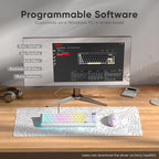 RedThunder K65 Wireless Mechanical Keyboard, CNC Knob, Tri-Mode - Image 9