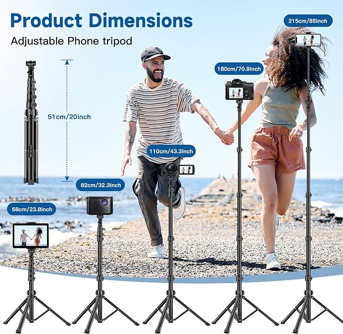 Phone Tripod Stand, Flexible Portable Phone Stand - Image 3
