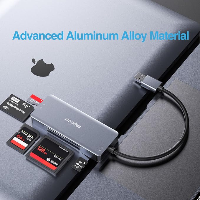 USB C USB3.0 SD Card Reader, 5in1 Multi Card Reader - Image 4
