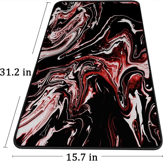Large Extended Mouse Pad with Stitched Edges, Durable Non-Slip Natural Rubber - Image 6