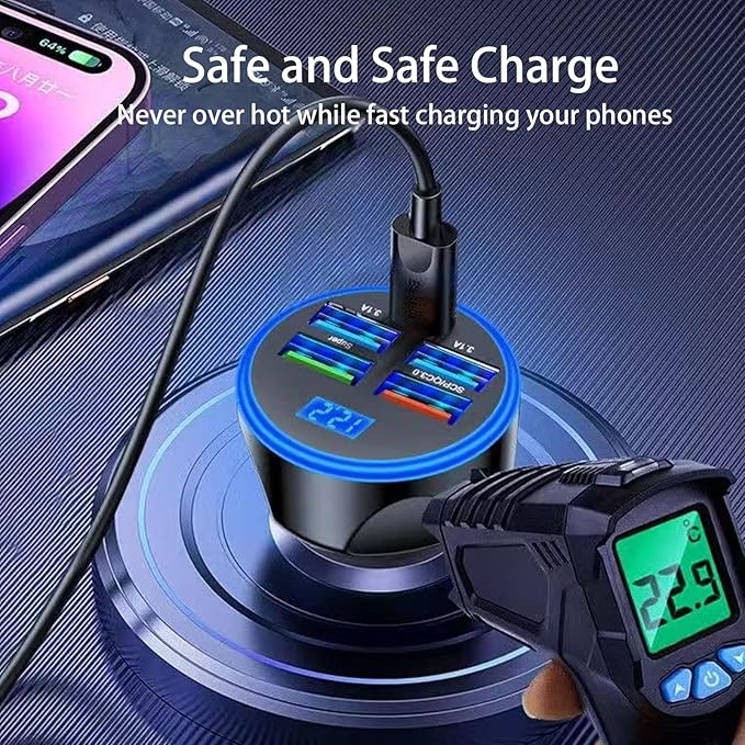 Multi Port USB C Car Phone Charger - Image 7
