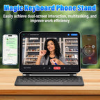 Magnetic Phone Holder for Magic Keyboard, Slim Portable Foldable Magnetic Phone - Image 3