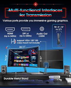 SANSUI 27 Inch Curved 240Hz Gaming Monitor FHD 1080P, 1500R Curve Computer - Image 9