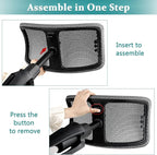 Footrest for Desk Adjustable Height 2-in-1 Function Rotatable Ergonomic Under - Image 6