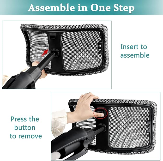Footrest for Desk Adjustable Height 2-in-1 Function Rotatable Ergonomic Under - Image 6