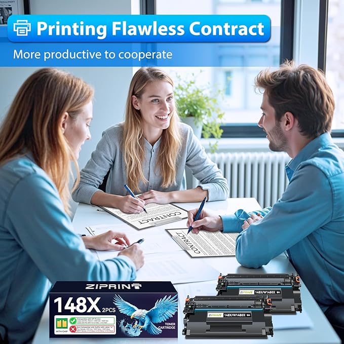 ZIPRINT 148X Black High Yield Toner Cartridge Compatible Replacement - Image 9