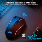 Redragon M810 Pro Wireless Gaming Mouse, 10000 DPI Wired/Wireless Gamer Mouse - Image 4