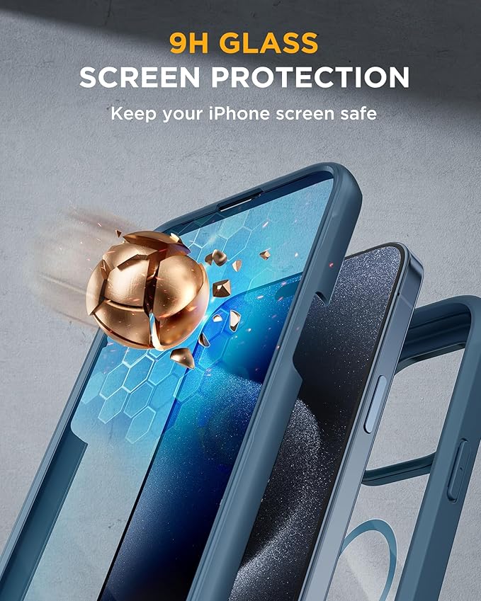 Miracase Magnetic for iPhone 15 Pro Case Full-Body Phone case - Image 3