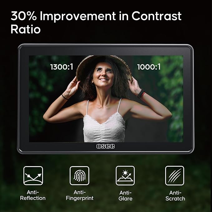 Osee G7 Pro 7 Inch Touchscreen Camera Monitor, 3000Nits HDR Field Monitor - Image 4