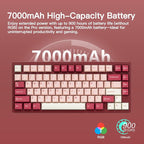 KEEBMONKEY WOBKEY Rainy 75 CNC Aluminum HMX/JWK/Cocoa Switches Triple-Mode - Image 3
