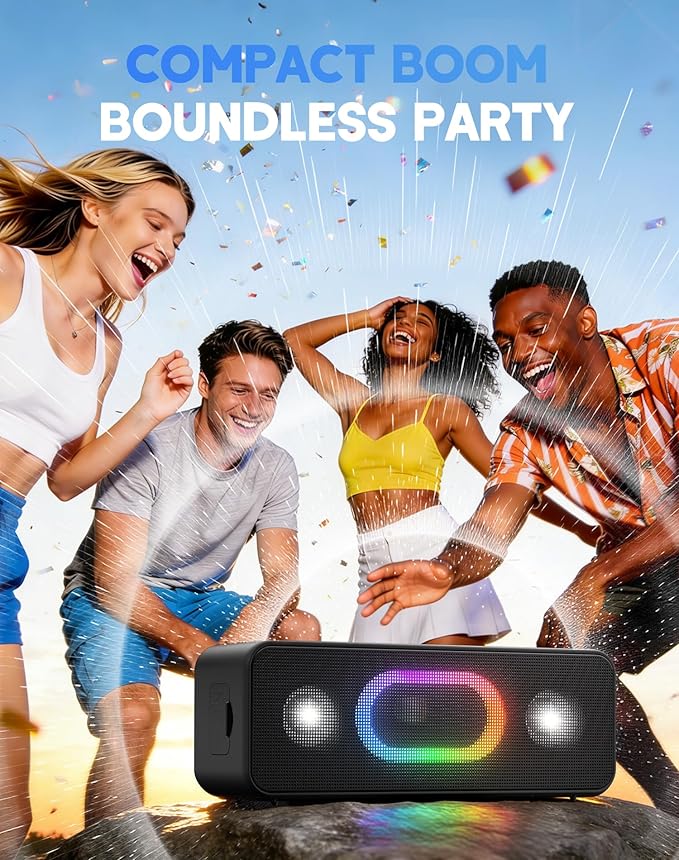 OHAYO Bluetooth Speaker, Wireless Portable Outdoor Speakers, Bold Sound and - Image 4