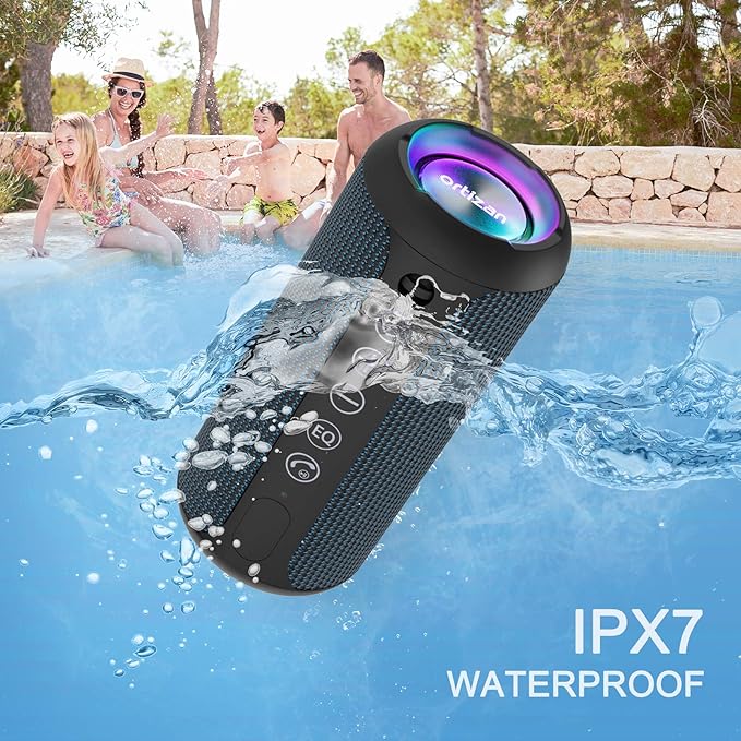 Ortizan Portable Bluetooth Speakers, IPX7 Waterproof Wireless Speaker - Image 8