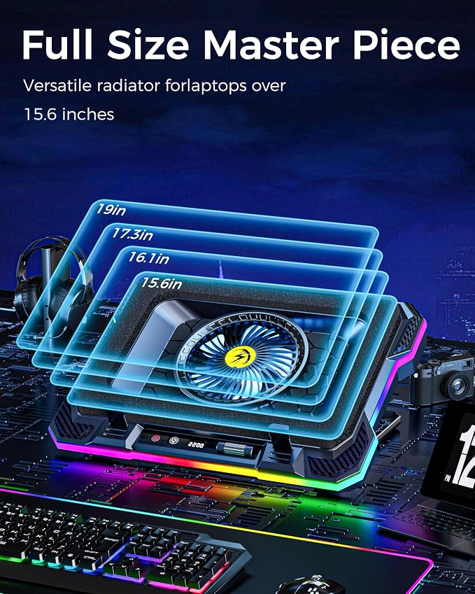KeiBn Gaming Laptop Cooling Pad, Laptop Cooler - Image 6