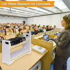 Cell Phone Holder Classroom Cell Phone Storage 2-Tier Multiple Cell Phone Stand - Image 6