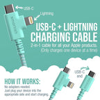 Smartish 2 in 1 USB C to USB C/Lightning Cable - Image 2