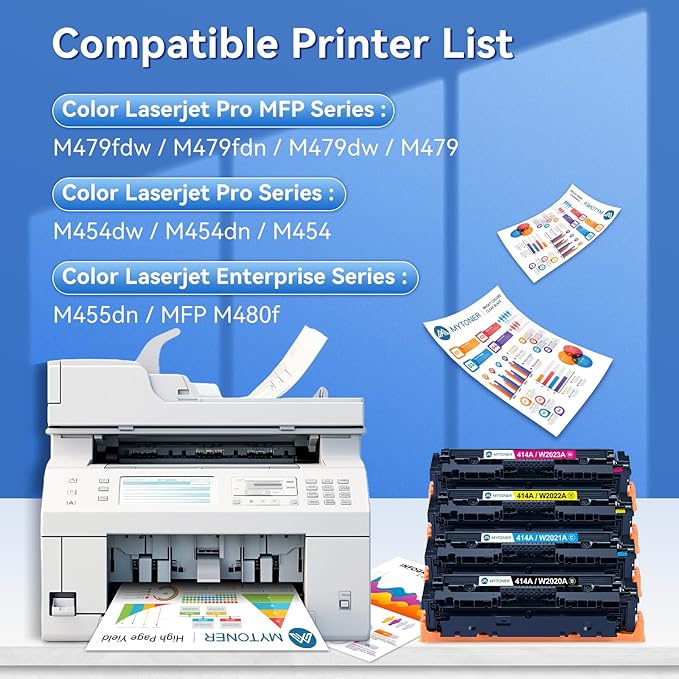 414A Toner Cartridges 4 Pack MFP M479fdw - Image 2