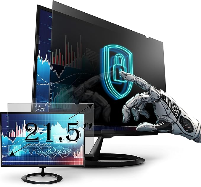 Premium Privacy Screen Filter for 21.5 Inches Desktop Computer Widescreen by EZProScreenProtector