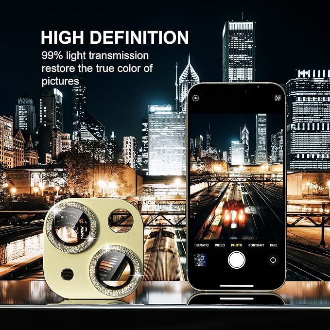 beuxece for iPhone 15/iPhone 15Plus Camera Lens Proprotector, Metal Camera - Image 6