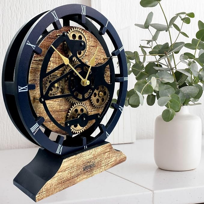 ImprovingLife The Gears Clock Desk Clock 10 inches - Image 2