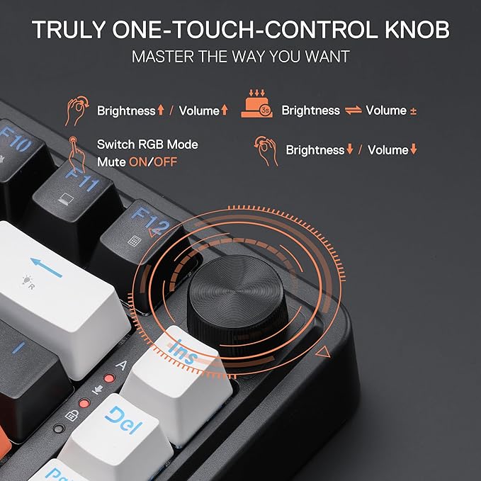 Redragon K714 Rapid Trigger HE Gaming Keyboard, 75% 81 Keys Wired Mechanical - Image 6