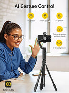3-Axis Gimbal Stabilizer for iPhone & Android w/RGB Light, Handheld Phone - Image 4