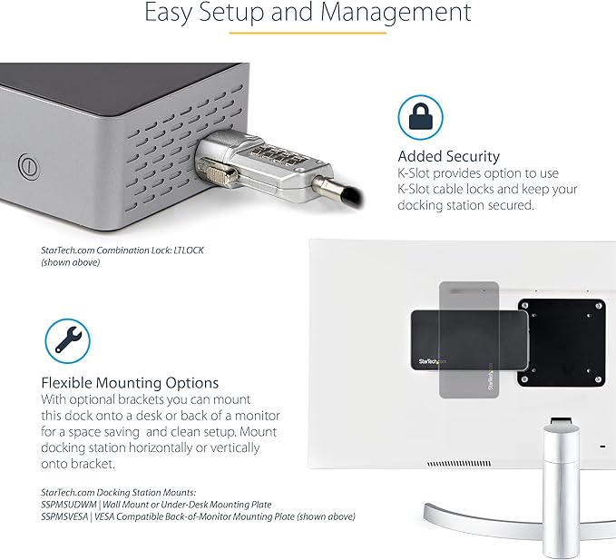 StarTech.com USB-C Quad Monitor Docking Station - Image 8