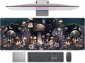 Cute Dark Mushroom Moon Night Mouse Pad XL Extended Gaming Mat by TENG+DA+QING
