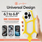 Pulpo Safety Cell Phone Lanyard Yellow Fits Smartphones 6.1" to 6.8” - Image 4