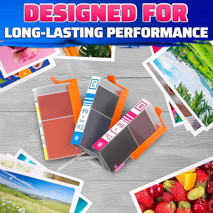 910XL Printer Ink Cartridges 4 Pcs – Includes 910XL Black & Color Ink – - Image 8