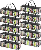 Lifewit CD Storage Bags 10 Pack, Front Window Zipper Design, Stackable Media by Lifewit