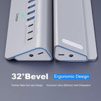 Powered USB Hub 10Gbps, intpw YH6AC 9-Port USB 3.2 /USB C Hub - Image 6