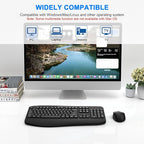Wireless Keyboard and Mouse Combo, EDJO 2.4G Full-Sized Ergonomic Computer - Image 7