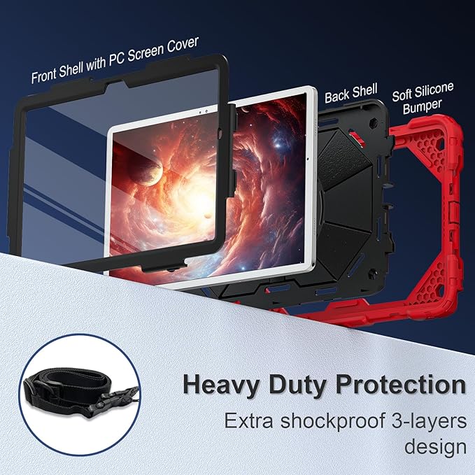 Scnoiy for Galaxy Tab A9 Plus Case 11 Inch, Rugged Case for Samsung Galaxy A9+ - Image 3