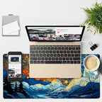 Large Mouse Pad Starry Sky Gaming Desk Pad Computer Keyboard Non-Slip - Image 4