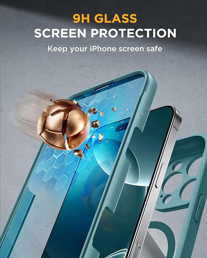 Miracase Magnetic for iPhone 16 Pro Case Full-Body Phone - Image 3