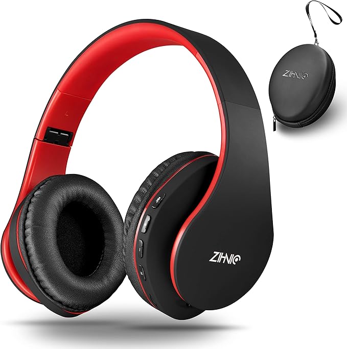 ZIHNIC Bluetooth Headphones Over-Ear, Foldable Wireless and Wired Stereo by ENJOYMUSICLIFEWITHZIHNICHEADPHONES