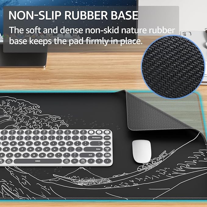 KTRIO Large Gaming Mouse Pad Desk Mat, Superior Micro-Weave Cloth, Non-Slip - Image 4