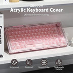 KiiBoom Premium Acrylic Transparent Keyboard Dust Cover, Waterproof, Anti-Cat - Image 2