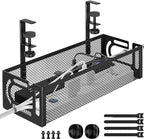 Under Desk Cable Management Tray, 15.7'' No Drill Steel Desk Cable Organizers by BESTFORYOU