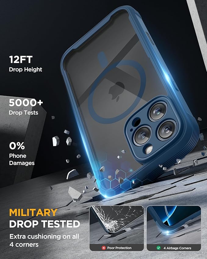 Miracase Magnetic for iPhone 16 Pro Case Full-Body Phone - Image 5