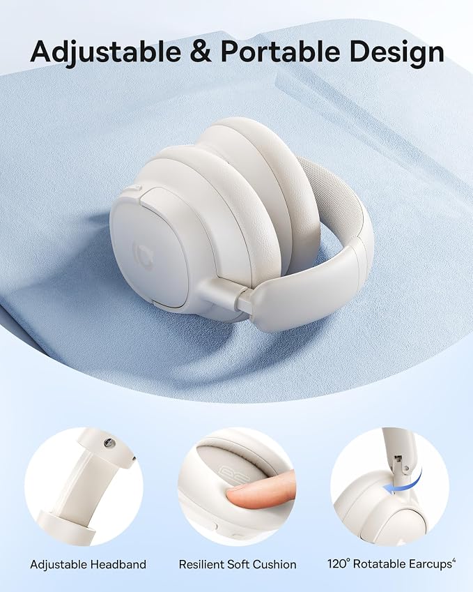 Baseus Bass BH1 NC Adaptive Active Noise Cancelling Headphones, Real-Time - Image 7