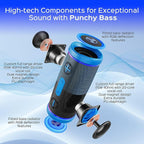 TREBLAB HD77 - Portable Bluetooth Speaker - Powerful 360° Sound, 30W Audio - Image 3
